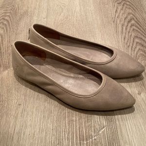 Frye Grey Pointed Toe Ash Flats